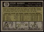 1961 Topps #125 Steve Barber<br />B61T 15 1445<br /><a class='button AddToCart' data-ajax='true' data-ajax-mode='replace' data-ajax-update='#cart-info' href='/AddToCart?itemId=7059987&quantity=1&type=0'>Add To Cart</a>