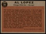 1962 Topps #286 Al Lopez<br />B62T 12 6022<br /><a class='button AddToCart' data-ajax='true' data-ajax-mode='replace' data-ajax-update='#cart-info' href='/AddToCart?itemId=7059991&quantity=1&type=0'>Add To Cart</a>
