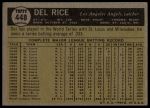 1961 Topps #448 Del Rice<br />B61T 15 1513<br /><a class='button AddToCart' data-ajax='true' data-ajax-mode='replace' data-ajax-update='#cart-info' href='/AddToCart?itemId=7060079&quantity=1&type=0'>Add To Cart</a>
