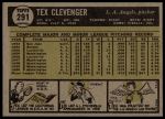 1961 Topps #291 Tex Clevenger<br />B61T 15 1584<br /><a class='button AddToCart' data-ajax='true' data-ajax-mode='replace' data-ajax-update='#cart-info' href='/AddToCart?itemId=7060167&quantity=1&type=0'>Add To Cart</a>