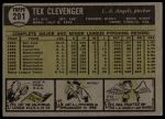1961 Topps #291 Tex Clevenger<br />B61T 15 1604<br /><a class='button AddToCart' data-ajax='true' data-ajax-mode='replace' data-ajax-update='#cart-info' href='/AddToCart?itemId=7060207&quantity=1&type=0'>Add To Cart</a>