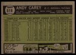 1961 Topps #518 Andy Carey<br />B61T 15 1661<br /><a class='button AddToCart' data-ajax='true' data-ajax-mode='replace' data-ajax-update='#cart-info' href='/AddToCart?itemId=7060301&quantity=1&type=0'>Add To Cart</a>