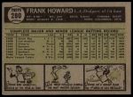 1961 Topps #280 Frank Howard<br />B61T 15 1693<br /><a class='button AddToCart' data-ajax='true' data-ajax-mode='replace' data-ajax-update='#cart-info' href='/AddToCart?itemId=7060333&quantity=1&type=0'>Add To Cart</a>
