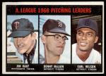 1967 Topps #235  -  Jim Kaat / Denny McLain / Earl Wilson AL Pitching Leaders<br />B67T 14 4748<br /><a class='button AddToCart' data-ajax='true' data-ajax-mode='replace' data-ajax-update='#cart-info' href='/AddToCart?itemId=7060673&quantity=1&type=0'>Add To Cart</a>