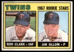 1967 Topps #137  -  Ron Clark / Jim Ollom Twins Rookies<br />B67T 14 4771<br /><a class='button AddToCart' data-ajax='true' data-ajax-mode='replace' data-ajax-update='#cart-info' href='/AddToCart?itemId=7060696&quantity=1&type=0'>Add To Cart</a>