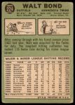 1967 Topps #224 Walt Bond<br />B67T 14 5096<br /><a class='button AddToCart' data-ajax='true' data-ajax-mode='replace' data-ajax-update='#cart-info' href='/AddToCart?itemId=7061119&quantity=1&type=0'>Add To Cart</a>
