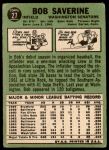 1967 Topps #27 Bob Saverine<br />B67T 14 5123<br /><a class='button AddToCart' data-ajax='true' data-ajax-mode='replace' data-ajax-update='#cart-info' href='/AddToCart?itemId=7061146&quantity=1&type=0'>Add To Cart</a>