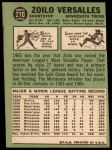 1967 Topps #270 Zoilo Versalles<br />B67T 14 5256<br /><a class='button AddToCart' data-ajax='true' data-ajax-mode='replace' data-ajax-update='#cart-info' href='/AddToCart?itemId=7061281&quantity=1&type=0'>Add To Cart</a>