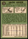 1967 Topps #110 Jack Aker<br />B67T 14 5296<br /><a class='button AddToCart' data-ajax='true' data-ajax-mode='replace' data-ajax-update='#cart-info' href='/AddToCart?itemId=7061321&quantity=1&type=0'>Add To Cart</a>
