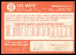 1964 Topps #416 Lee Maye<br />B64T 12 8167<br /><a class='button AddToCart' data-ajax='true' data-ajax-mode='replace' data-ajax-update='#cart-info' href='/AddToCart?itemId=7061561&quantity=1&type=0'>Add To Cart</a>