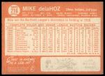 1964 Topps #216 Mike de la Hoz<br />B64T 12 8179<br /><a class='button AddToCart' data-ajax='true' data-ajax-mode='replace' data-ajax-update='#cart-info' href='/AddToCart?itemId=7061573&quantity=1&type=0'>Add To Cart</a>