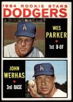 1964 Topps #456  -  Wes Parker / John Werhas Dodgers Rookies<br />B64T 12 8186<br /><a class='button AddToCart' data-ajax='true' data-ajax-mode='replace' data-ajax-update='#cart-info' href='/AddToCart?itemId=7061580&quantity=1&type=0'>Add To Cart</a>