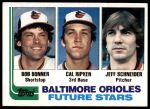 1982 Topps #21  -  Cal Ripken Jr. / Bob Bonner / Jeff Schneider Orioles<br />ST01 06 8324<br /><a class='button AddToCart' data-ajax='true' data-ajax-mode='replace' data-ajax-update='#cart-info' href='/AddToCart?itemId=7061700&quantity=1&type=0'>Add To Cart</a>