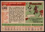 1955 Topps #145 Elmer Valo<br />B55T 03 2828<br /><a class='button AddToCart' data-ajax='true' data-ajax-mode='replace' data-ajax-update='#cart-info' href='/AddToCart?itemId=7062388&quantity=1&type=0'>Add To Cart</a>