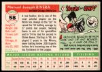 1955 Topps #58 Jim Rivera<br />B55T 03 2916<br /><a class='button AddToCart' data-ajax='true' data-ajax-mode='replace' data-ajax-update='#cart-info' href='/AddToCart?itemId=7062570&quantity=1&type=0'>Add To Cart</a>