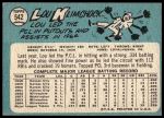 1965 Topps #542 Lou Klimchock<br />B65T 12 8840<br /><a class='button AddToCart' data-ajax='true' data-ajax-mode='replace' data-ajax-update='#cart-info' href='/AddToCart?itemId=7062887&quantity=1&type=0'>Add To Cart</a>