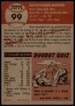 1953 Topps #99 Dave Madison<br />B53T 02 6185<br /><a class='button AddToCart' data-ajax='true' data-ajax-mode='replace' data-ajax-update='#cart-info' href='/AddToCart?itemId=7063192&quantity=1&type=0'>Add To Cart</a>