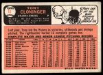 1966 Topps #10 Tony Cloninger<br />B66T 14 5256<br /><a class='button AddToCart' data-ajax='true' data-ajax-mode='replace' data-ajax-update='#cart-info' href='/AddToCart?itemId=7063235&quantity=1&type=0'>Add To Cart</a>