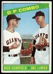 #156 Double Play Combo Hal Lanier / Dick Schofield 