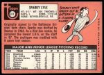 1969 Topps #311 Sparky Lyle<br />B69T 17 3182<br /><a class='button AddToCart' data-ajax='true' data-ajax-mode='replace' data-ajax-update='#cart-info' href='/AddToCart?itemId=7064525&quantity=1&type=0'>Add To Cart</a>