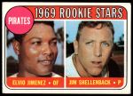 1969 Topps #567 OUT  -  Elvio Jimenez / Jim Shellenback Pirates Rookies<br />B69T 17 3245<br /><a class='button AddToCart' data-ajax='true' data-ajax-mode='replace' data-ajax-update='#cart-info' href='/AddToCart?itemId=7064588&quantity=1&type=0'>Add To Cart</a>