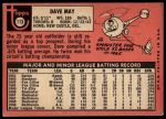 1969 Topps #113 Dave May<br />B69T 17 3266<br /><a class='button AddToCart' data-ajax='true' data-ajax-mode='replace' data-ajax-update='#cart-info' href='/AddToCart?itemId=7064609&quantity=1&type=0'>Add To Cart</a>
