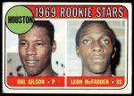 1969 Topps #156  -  Hal Gilson / Leon McFadden Astros Rookies<br />B69T 17 3298<br /><a class='button AddToCart' data-ajax='true' data-ajax-mode='replace' data-ajax-update='#cart-info' href='/AddToCart?itemId=7064641&quantity=1&type=0'>Add To Cart</a>
