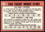 1969 Topps #324  -  Les Cain / Dave Campbell Tigers Rookies<br />B69T 17 3372<br /><a class='button AddToCart' data-ajax='true' data-ajax-mode='replace' data-ajax-update='#cart-info' href='/AddToCart?itemId=7064715&quantity=1&type=0'>Add To Cart</a>