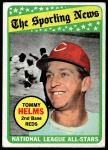1969 Topps #418  -  Tommy Helms All-Star<br />B69T 17 3396<br /><a class='button AddToCart' data-ajax='true' data-ajax-mode='replace' data-ajax-update='#cart-info' href='/AddToCart?itemId=7064739&quantity=1&type=0'>Add To Cart</a>