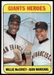 1969 Topps #572  -  Juan Marichal / Willie McCovey Giants Heroes<br />B69T 17 4045<br /><a class='button AddToCart' data-ajax='true' data-ajax-mode='replace' data-ajax-update='#cart-info' href='/AddToCart?itemId=7064904&quantity=1&type=0'>Add To Cart</a>