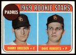 1969 Topps #536  -  Dave Roberts / Danny Breeden Padres Rookies<br />B69T 17 3488<br /><a class='button AddToCart' data-ajax='true' data-ajax-mode='replace' data-ajax-update='#cart-info' href='/AddToCart?itemId=7064913&quantity=1&type=0'>Add To Cart</a>