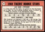 1969 Topps #324  -  Les Cain / Dave Campbell Tigers Rookies<br />B69T 17 4358<br /><a class='button AddToCart' data-ajax='true' data-ajax-mode='replace' data-ajax-update='#cart-info' href='/AddToCart?itemId=7065536&quantity=1&type=0'>Add To Cart</a>