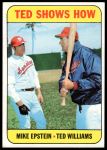 1969 Topps #539  -  Ted Williams / Mike Epstein Ted Shows How<br />B69T 17 4401<br /><a class='button AddToCart' data-ajax='true' data-ajax-mode='replace' data-ajax-update='#cart-info' href='/AddToCart?itemId=7065621&quantity=1&type=0'>Add To Cart</a>