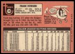 1969 Topps #170 Frank Howard<br />B69T 17 4431<br /><a class='button AddToCart' data-ajax='true' data-ajax-mode='replace' data-ajax-update='#cart-info' href='/AddToCart?itemId=7065681&quantity=1&type=0'>Add To Cart</a>