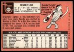 1969 Topps #311 Sparky Lyle<br />B69T 17 4518<br /><a class='button AddToCart' data-ajax='true' data-ajax-mode='replace' data-ajax-update='#cart-info' href='/AddToCart?itemId=7065855&quantity=1&type=0'>Add To Cart</a>