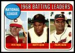 1969 Topps #2  -  Pete Rose / Matty Alou / Felipe Alou NL Batting Leaders<br />B69T 17 4582<br /><a class='button AddToCart' data-ajax='true' data-ajax-mode='replace' data-ajax-update='#cart-info' href='/AddToCart?itemId=7065927&quantity=1&type=0'>Add To Cart</a>