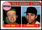 1969 Topps #49 G  -  Steve Jones / Ellie Rodriguez Royals Rookies<br />B69T 17 4592<br /><a class='button AddToCart' data-ajax='true' data-ajax-mode='replace' data-ajax-update='#cart-info' href='/AddToCart?itemId=7065937&quantity=1&type=0'>Add To Cart</a>