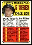 1969 Topps #412  -  Mickey Mantle Checklist 5<br />B69T 17 4934<br /><a class='button AddToCart' data-ajax='true' data-ajax-mode='replace' data-ajax-update='#cart-info' href='/AddToCart?itemId=7066282&quantity=1&type=0'>Add To Cart</a>