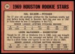 1969 Topps #156  -  Hal Gilson / Leon McFadden Astros Rookies<br />B69T 17 5244<br /><a class='button AddToCart' data-ajax='true' data-ajax-mode='replace' data-ajax-update='#cart-info' href='/AddToCart?itemId=7066592&quantity=1&type=0'>Add To Cart</a>