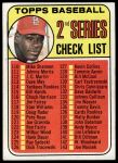 #107 Checklist 2 Bob Gibson #161 Jim Purdin 