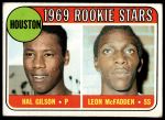 1969 Topps #156  -  Hal Gilson / Leon McFadden Astros Rookies<br />B69T 17 5309<br /><a class='button AddToCart' data-ajax='true' data-ajax-mode='replace' data-ajax-update='#cart-info' href='/AddToCart?itemId=7066658&quantity=1&type=0'>Add To Cart</a>