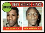 1969 Topps #156  -  Hal Gilson / Leon McFadden Astros Rookies<br />B69T 17 5375<br /><a class='button AddToCart' data-ajax='true' data-ajax-mode='replace' data-ajax-update='#cart-info' href='/AddToCart?itemId=7066725&quantity=1&type=0'>Add To Cart</a>