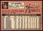 1969 Topps #151 BAL Clay Dalrymple<br />B69T 17 5779<br /><a class='button AddToCart' data-ajax='true' data-ajax-mode='replace' data-ajax-update='#cart-info' href='/AddToCart?itemId=7067135&quantity=1&type=0'>Add To Cart</a>