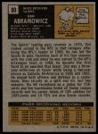 1971 Topps #90 Dan Abramowicz<br />F71T 06 5719<br /><a class='button AddToCart' data-ajax='true' data-ajax-mode='replace' data-ajax-update='#cart-info' href='/AddToCart?itemId=7067451&quantity=1&type=0'>Add To Cart</a>