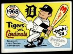 1970 Fleer World Series #65  1968 Tigers vs. Cardinals<br />B70F 03 3643<br /><a class='button AddToCart' data-ajax='true' data-ajax-mode='replace' data-ajax-update='#cart-info' href='/AddToCart?itemId=7067684&quantity=1&type=0'>Add To Cart</a>