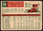 1959 Topps #285 Joe Cunningham<br />B59T 15 0434<br /><a class='button AddToCart' data-ajax='true' data-ajax-mode='replace' data-ajax-update='#cart-info' href='/AddToCart?itemId=7067924&quantity=1&type=0'>Add To Cart</a>