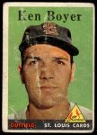 1958 Topps #350 Ken Boyer<br />B58T 10 7162<br /><a class='button AddToCart' data-ajax='true' data-ajax-mode='replace' data-ajax-update='#cart-info' href='/AddToCart?itemId=7067985&quantity=1&type=0'>Add To Cart</a>