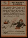 1962 Topps #175  Washington Redskins Team<br />ST01 06 8421<br /><a class='button AddToCart' data-ajax='true' data-ajax-mode='replace' data-ajax-update='#cart-info' href='/AddToCart?itemId=7068195&quantity=1&type=0'>Add To Cart</a>
