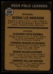 1973 Topps #296  -  Sparky Anderson / Alex Grammas / Ted Kluszewski / George Scherger / Larry Shepard Reds Leaders<br />B73T 11 8651<br /><a class='button AddToCart' data-ajax='true' data-ajax-mode='replace' data-ajax-update='#cart-info' href='/AddToCart?itemId=7068199&quantity=1&type=0'>Add To Cart</a>