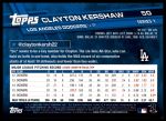 2017 Topps #50 A Clayton Kershaw<br />ST01 06 8423<br /><a class='button AddToCart' data-ajax='true' data-ajax-mode='replace' data-ajax-update='#cart-info' href='/AddToCart?itemId=7068223&quantity=1&type=0'>Add To Cart</a>
